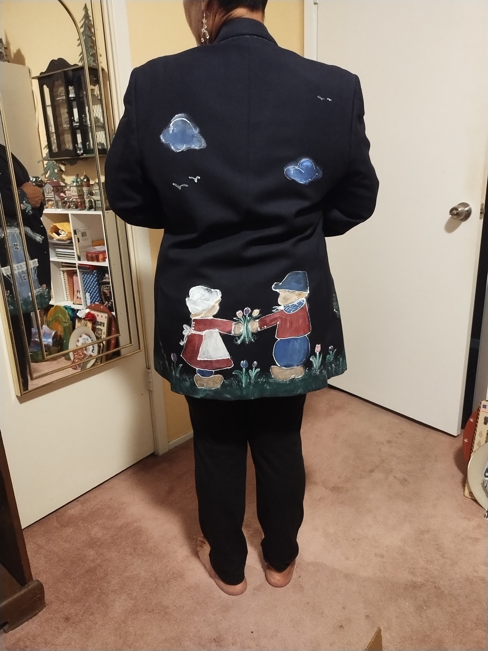 Custom Hand-Painted Windmill Blazer - Picture 2 of 4